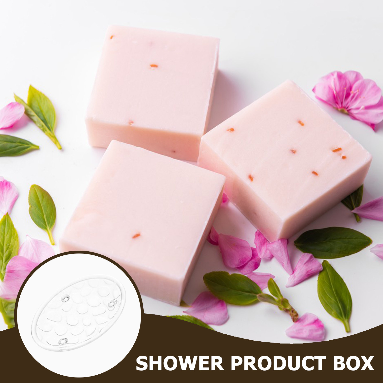 Home Bathroom Design Simple - Transparent Glass Soap Box Compact Simple