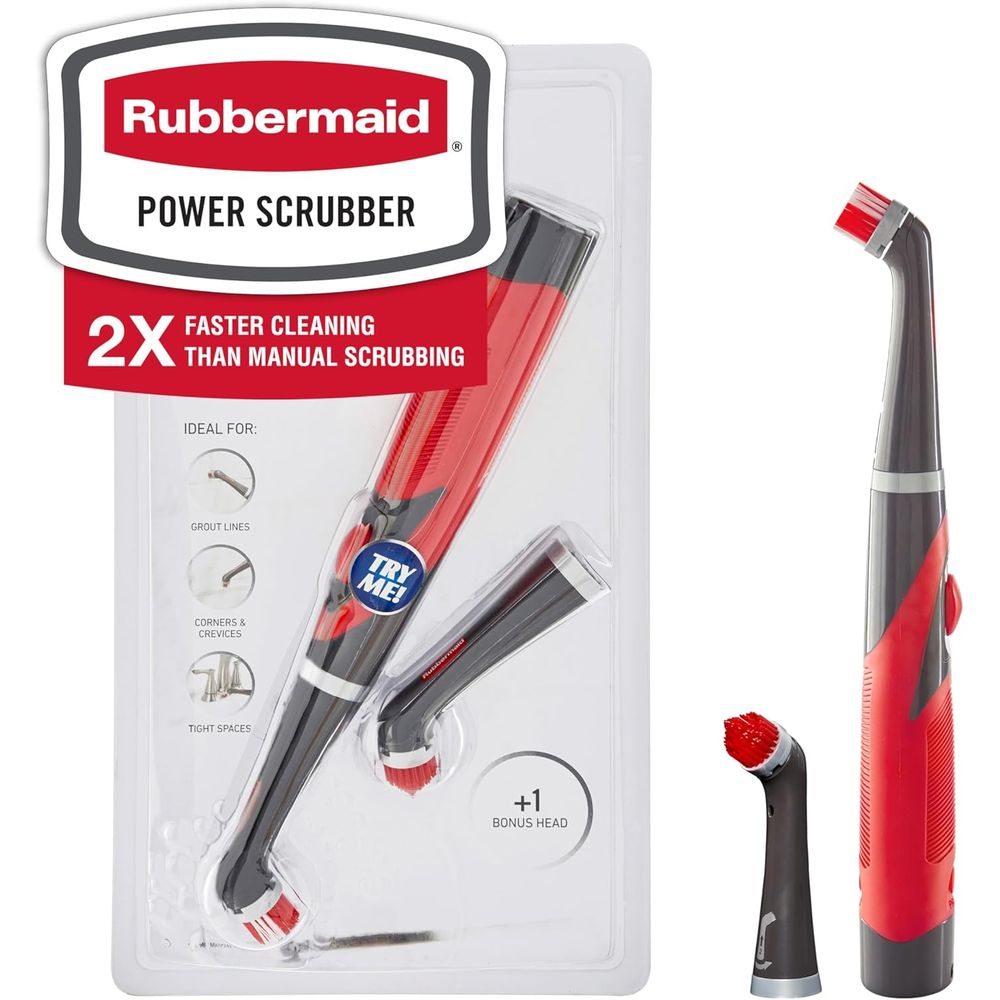 Home Bathroom Cleaning - Battery-Powered Scrub Brush for Multi-Surface Cleaning: