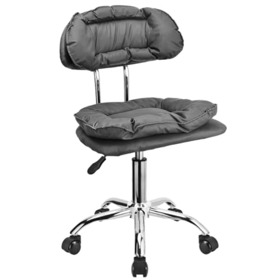 Home & Bathroom Building Products Pte Ltd Photos - Rolling Stool Backrest Thick Seat Padding