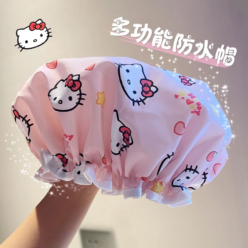 Japan Bathroom.Home - Hello Kitty Kawaii shower cap waterproof