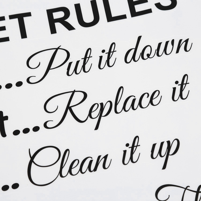 AS60-10X Toilet Rules Bathroom - Home Bathroom Rules avaliação e preço