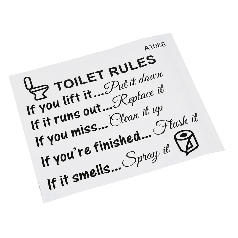 AS60-10X Toilet Rules Bathroom - Home Bathroom Rules avaliação e preço