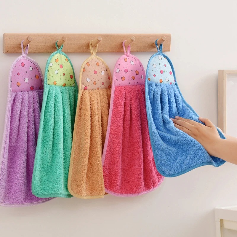 4pcs 20*32cm Small Hand Towels - Home Bathroom Cleaning avaliação e preço
