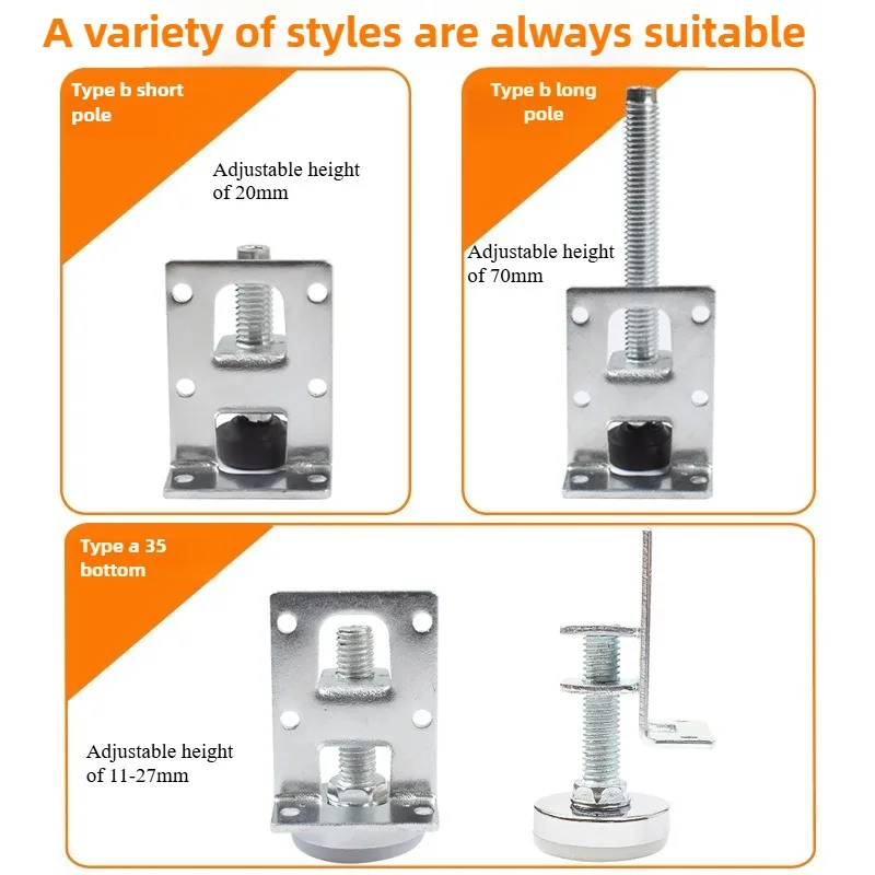 4 Set Leveler Feet Sofa Legs T - Home Kitchen & Bathroom avaliação e preço