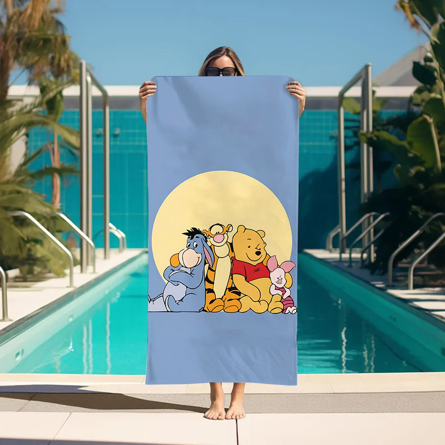 Large Bath Towel W-Winnie the  - Home Bathroom With Sauna avaliação e preço