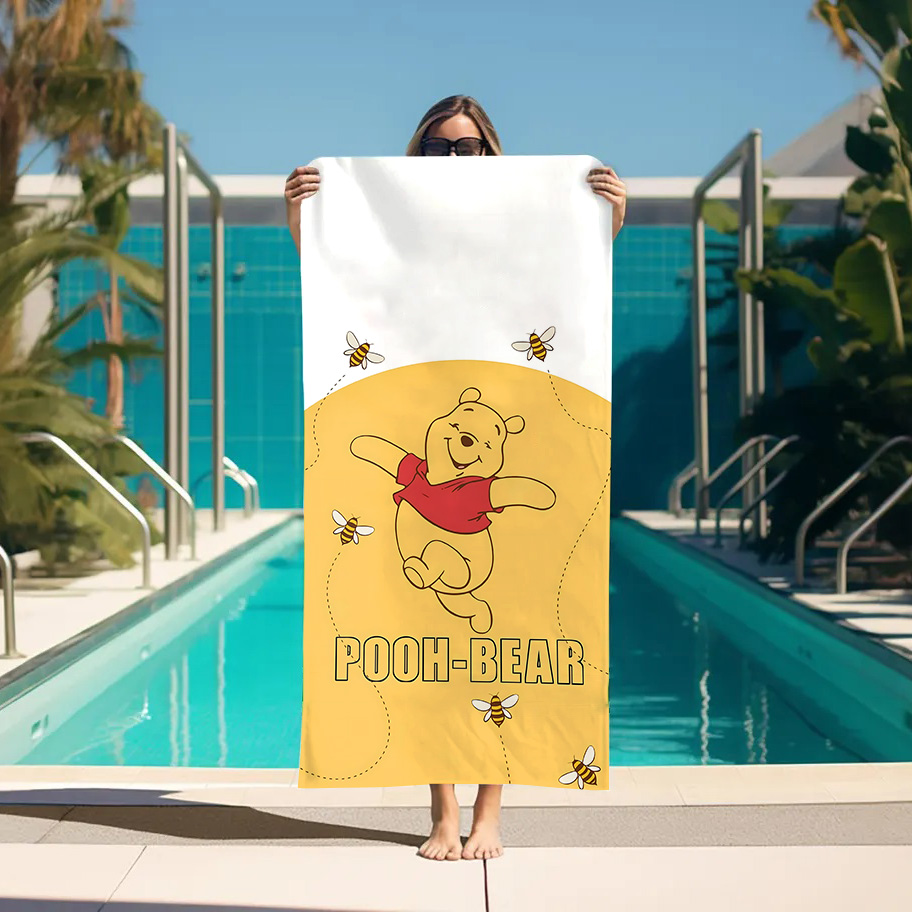 Large Bath Towel W-Winnie the  - Home Bathroom With Sauna avaliação e preço