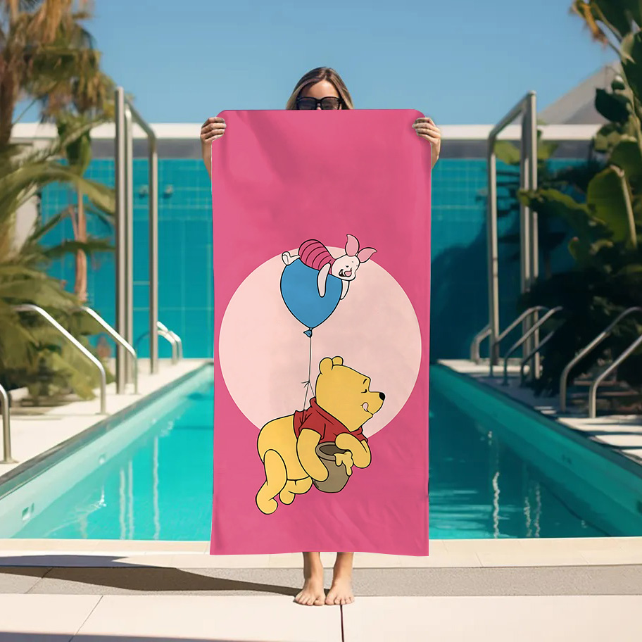 Large Bath Towel W-Winnie the  - Home Bathroom With Sauna avaliação e preço
