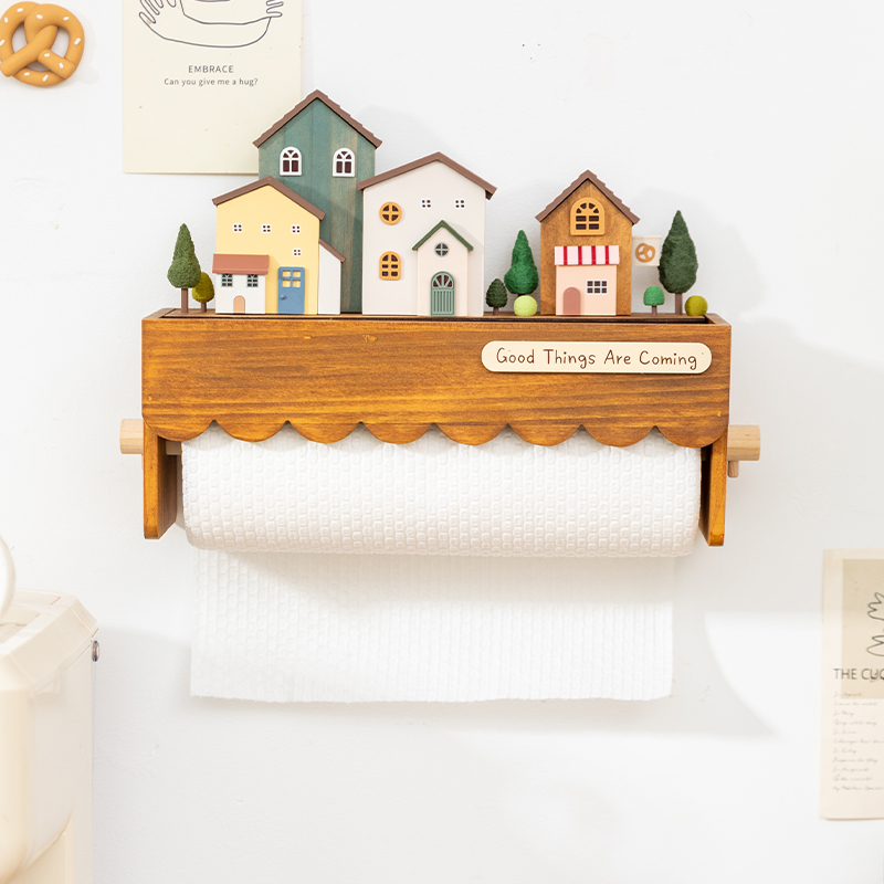 Wood Wall Mounted Paper Towel  - Home Bathroom Towel Dispenser avaliação e preço