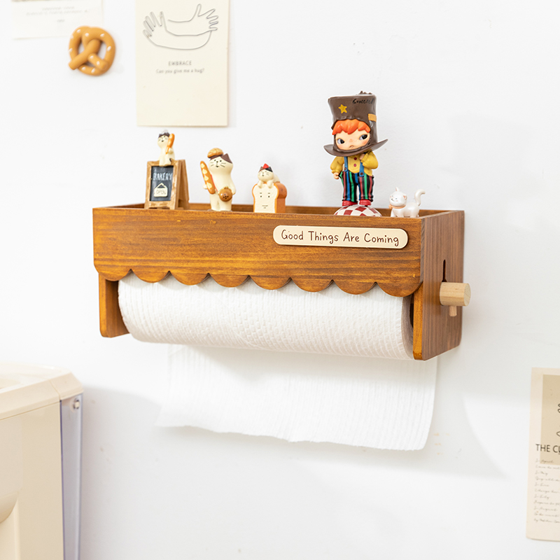 Wood Wall Mounted Paper Towel  - Home Bathroom Towel Dispenser avaliação e preço