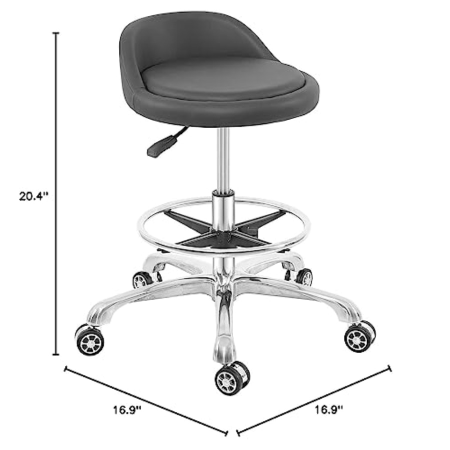 Rolling Stool Adjustable Draft - Home Kitchen & Bathroom avaliação e preço