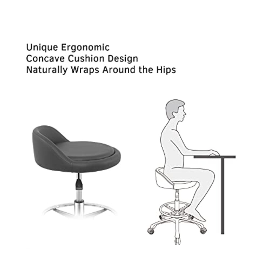 Rolling Stool Adjustable Draft - Home Kitchen & Bathroom avaliação e preço
