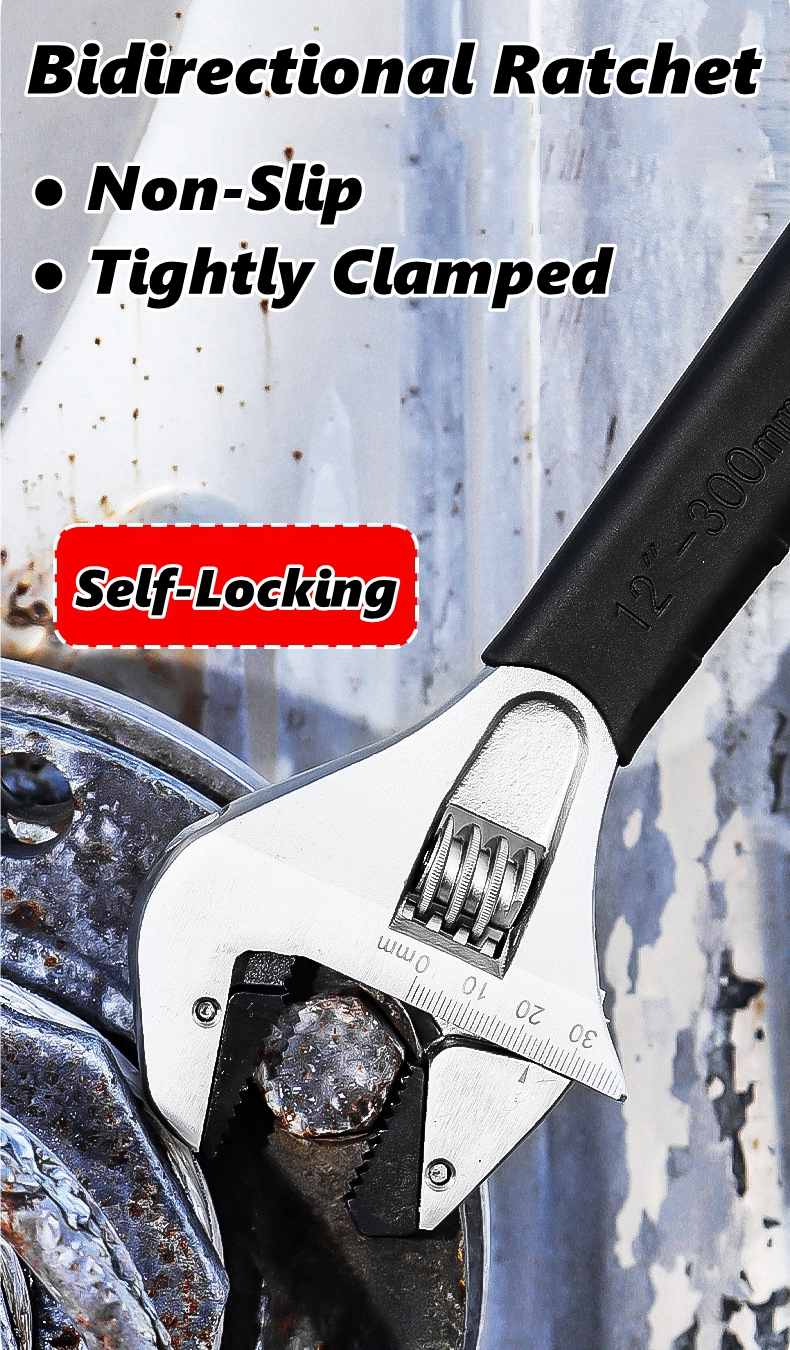 Adjustable Ratchet Wrench Non- - Home Bathroom Plumbing avaliação e preço