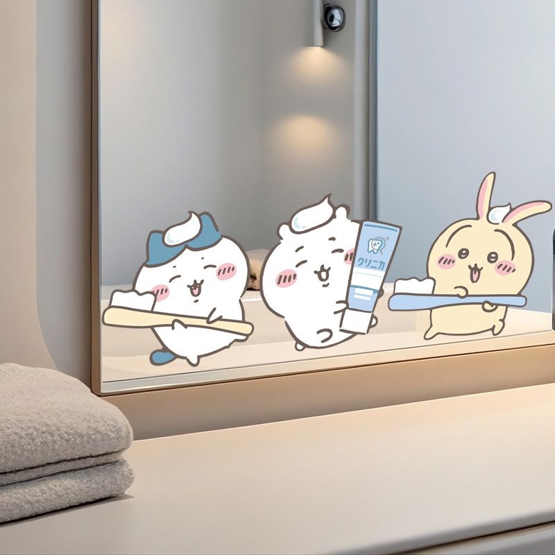 Hot Chiikawa Mirror Stickers S - Japan Bathroom.Home avaliação e preço