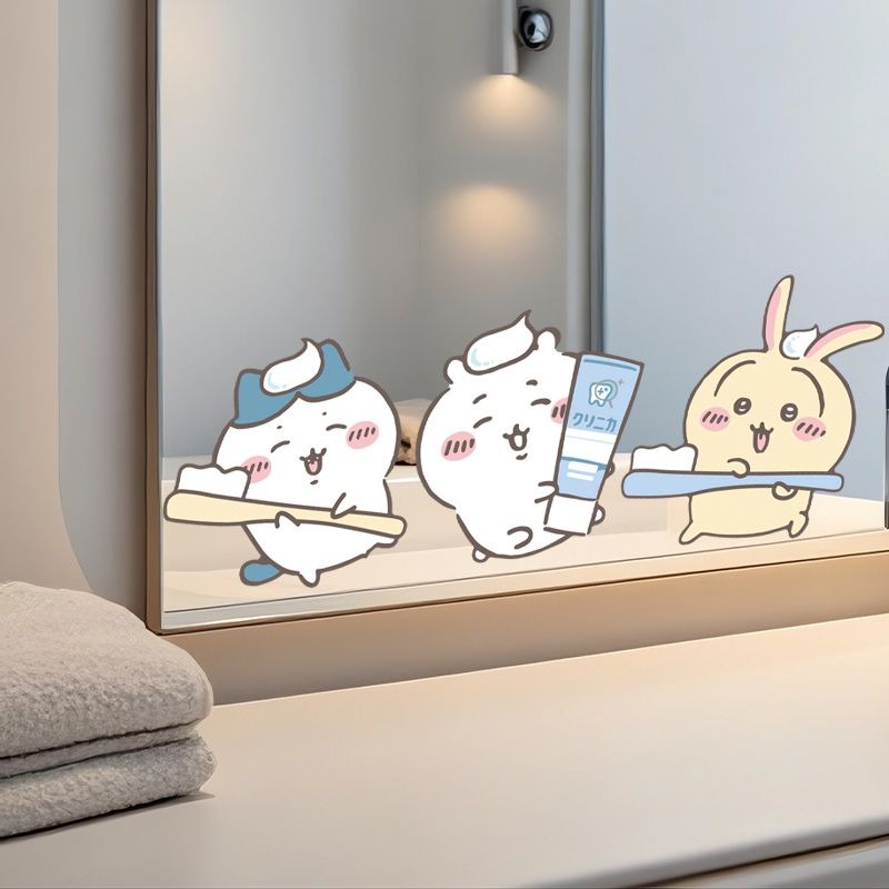 Hot Chiikawa Mirror Stickers S - Japan Bathroom.Home avaliação e preço