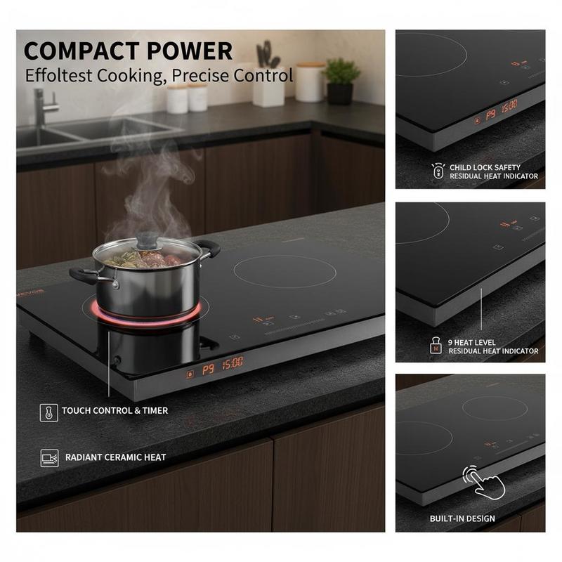 Ceramic Radiant Stove 24 Inch  - Home Kitchen & Bathroom avaliação e preço