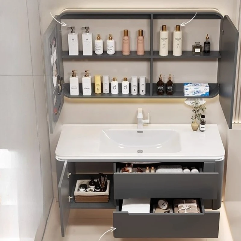 Cabinet Bathroom Shelves Vanit - Mobile Home Bathroom Kits avaliação e preço