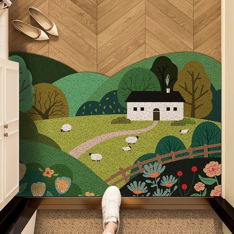 VIKAMA Entrance Silk Circle An - Zara Home Bathroom Rug avaliação e preço