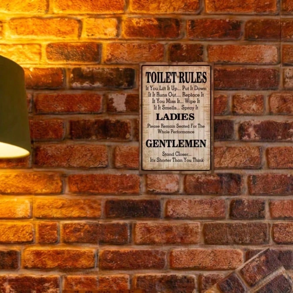 Putuo Decor Vintage Metal Bath - Home Bathroom Rules avaliação e preço