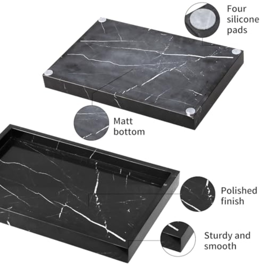 Marble Bathroom Vanity Tray, N - Home Kitchen & Bathroom avaliação e preço