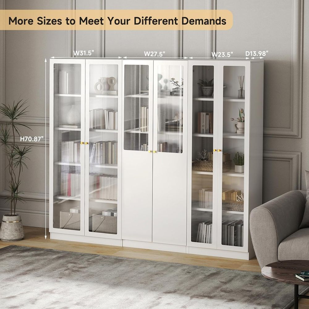 70.87 Tall Metal Bookshelf, 5- - Home & Bathroom Building Products Pte Ltd Photos avaliação e preço