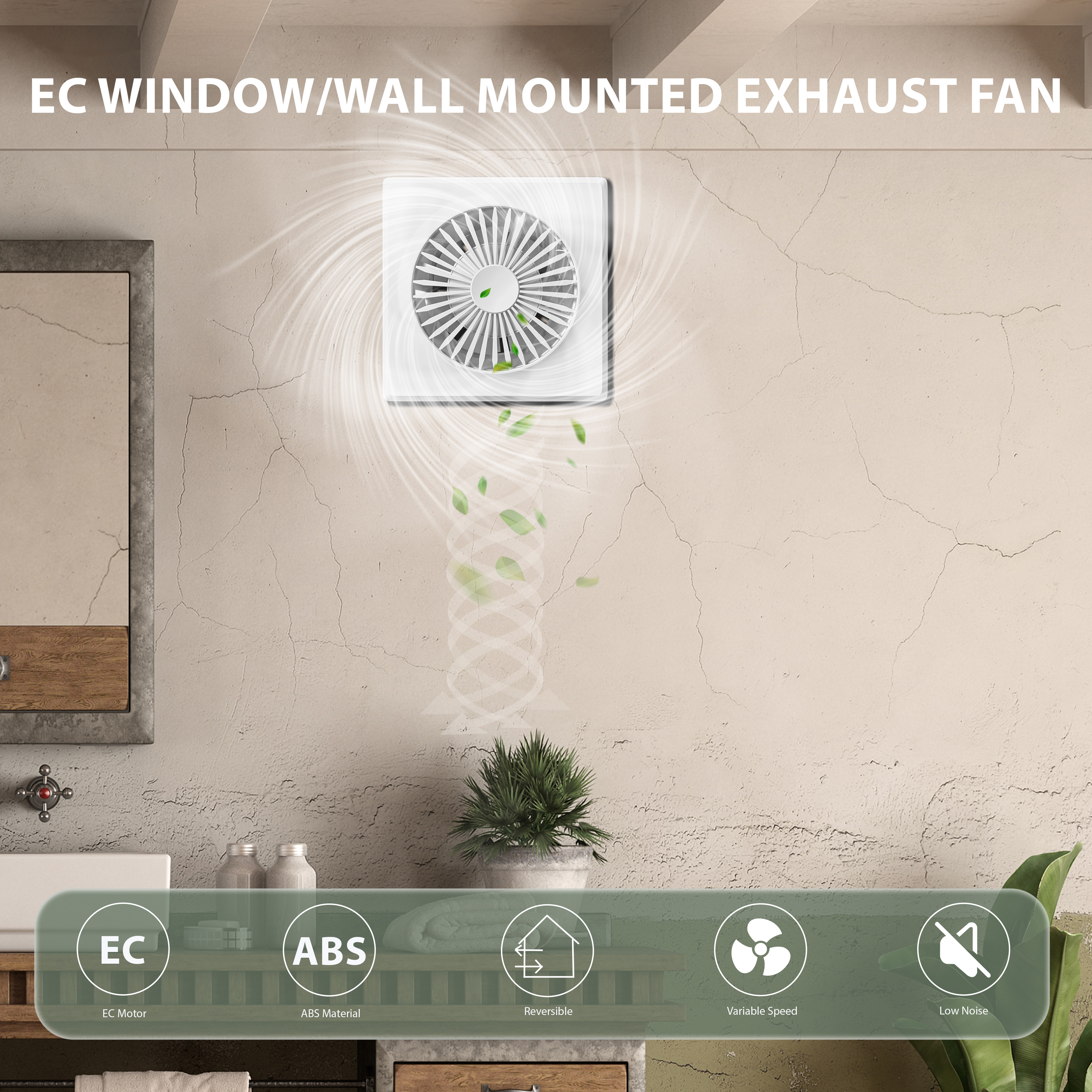 KCvents Reversible Ventilator  - Home Bathroom Fan avaliação e preço