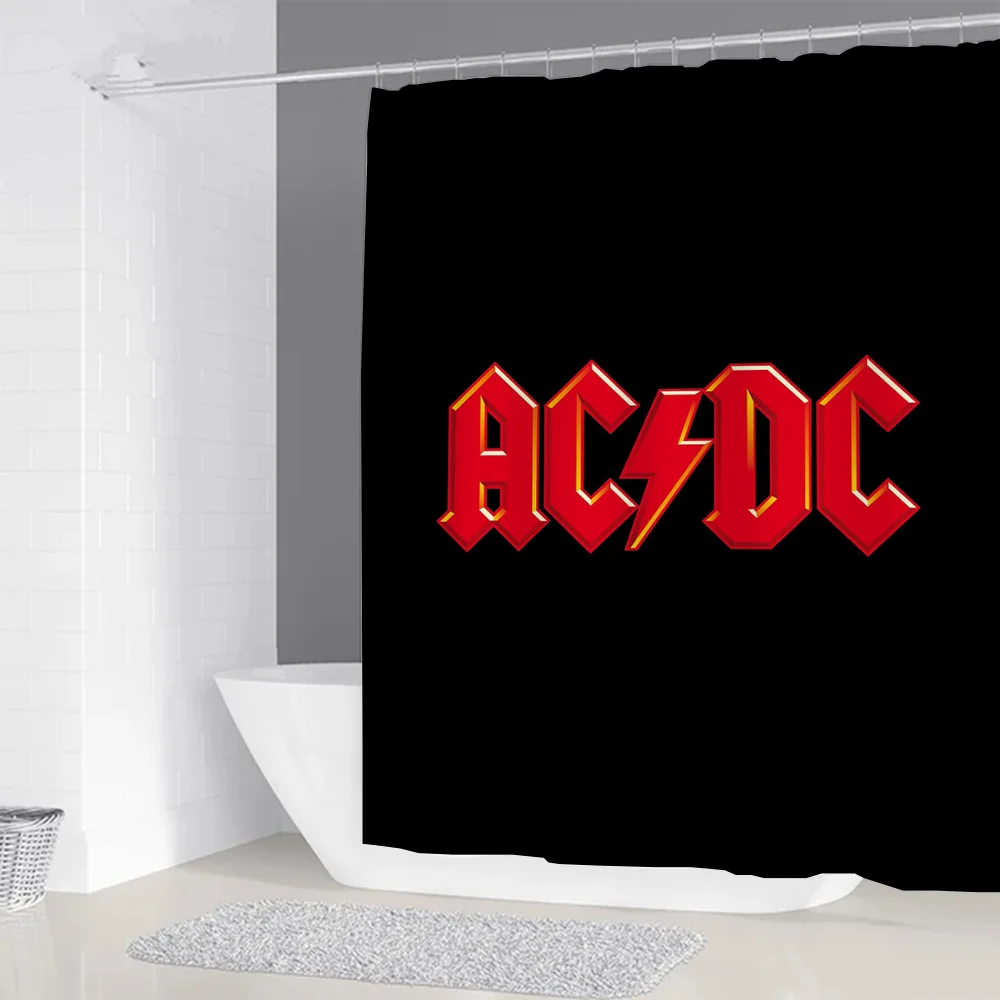 Rock-ACDC Shower Curtain for B - Home Bathroom Partition avaliação e preço