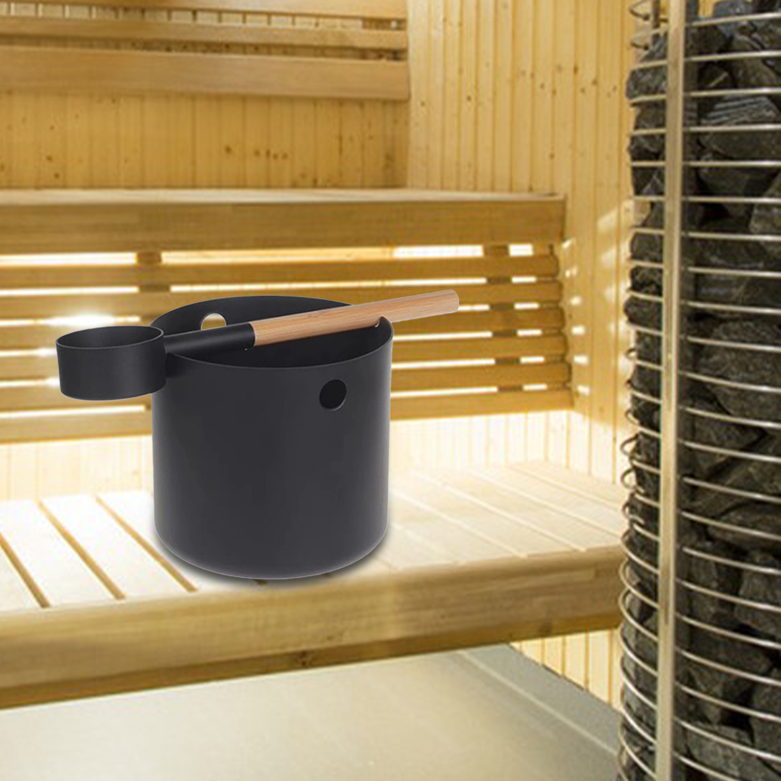 4L Versatile Sturdy with Handl - Home Bathroom With Sauna avaliação e preço