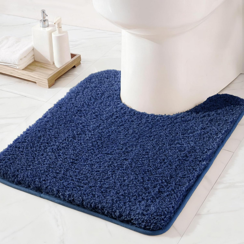 VIKAMA Multi Size Navy Blue Ba - Zara Home Bathroom Rug avaliação e preço