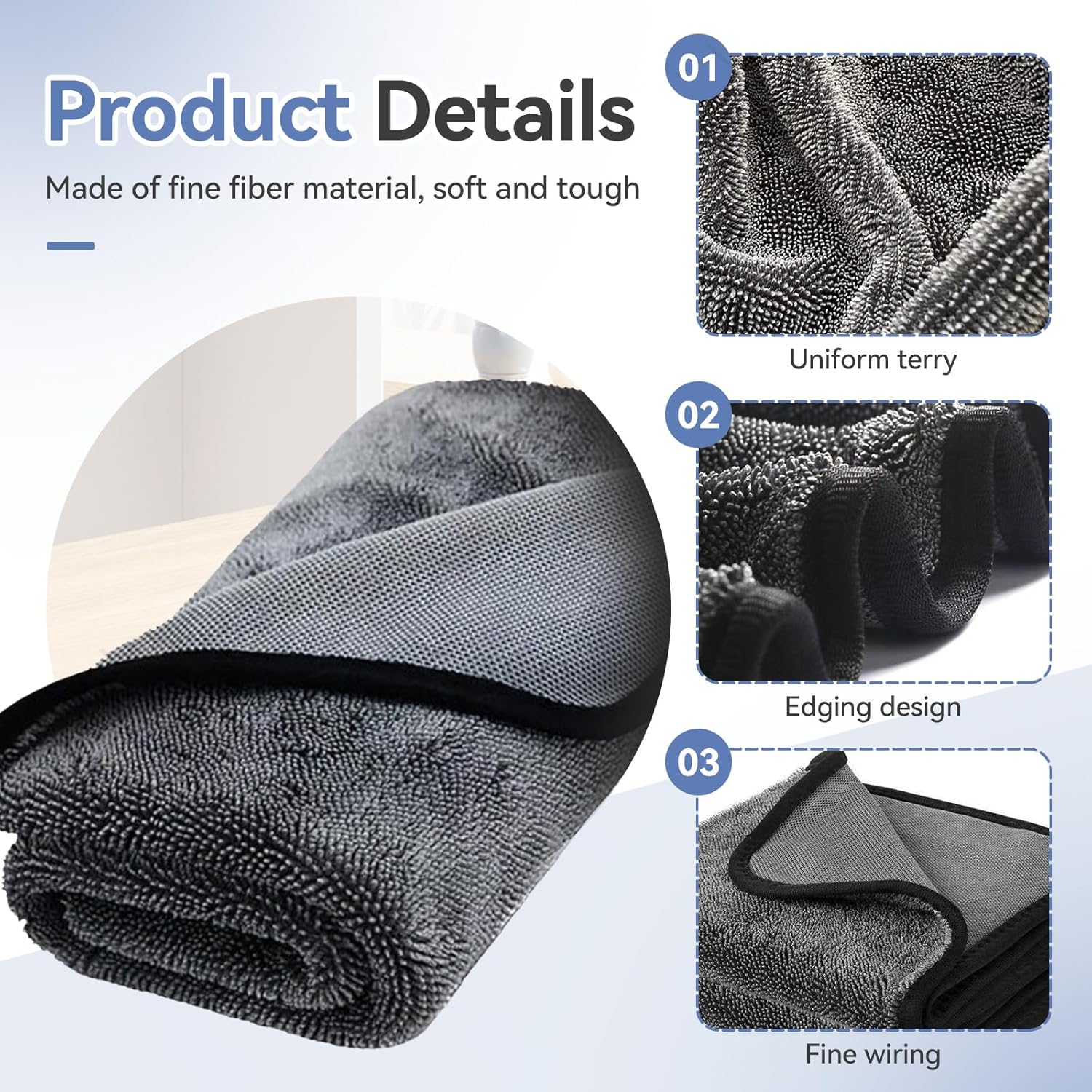 3-Pack Microfiber Cleaning Clo - Home Bathroom Cleaning avaliação e preço