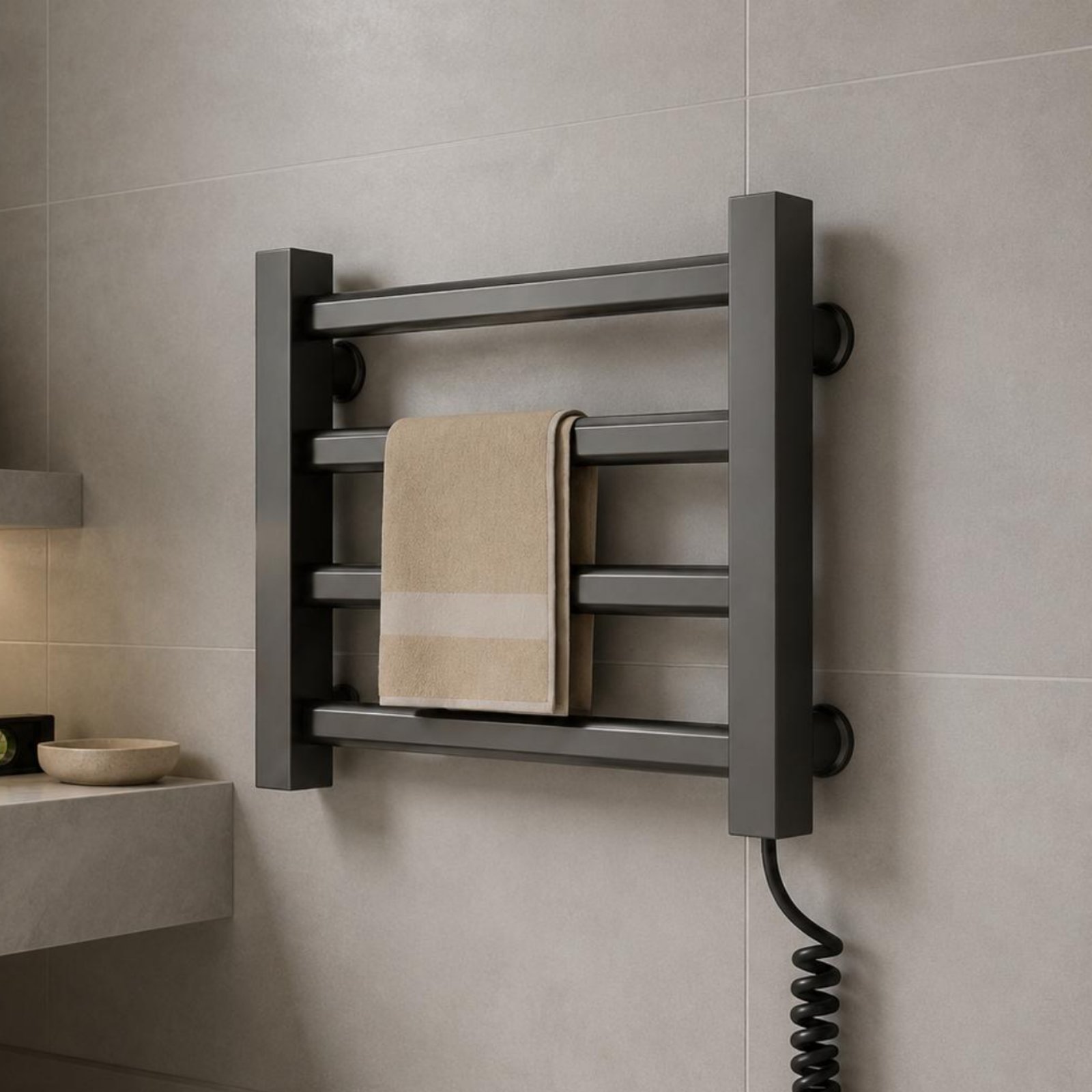 Electric Heated Towel Rack No  - Towel Warmer Electric avaliação e preço