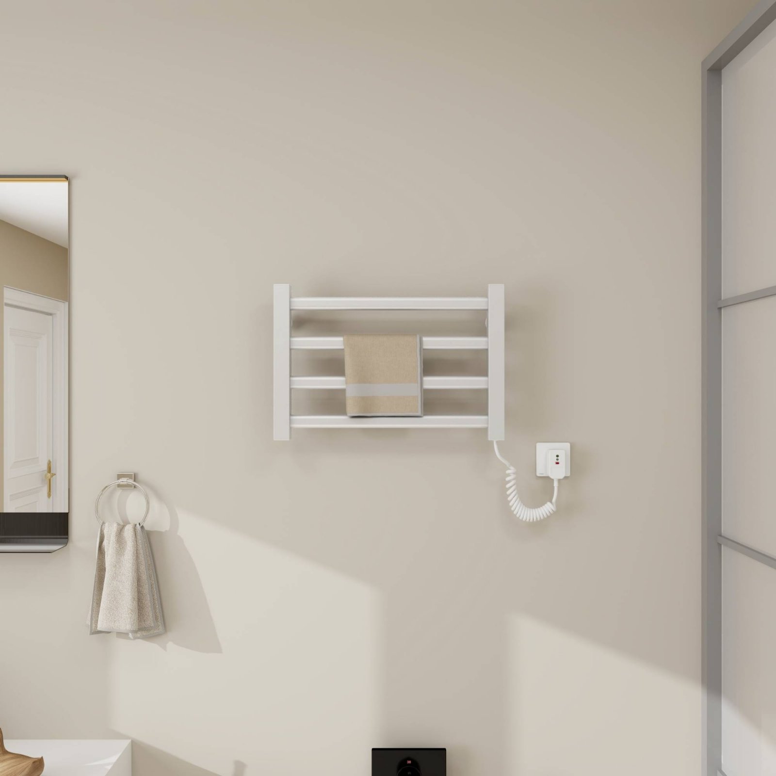 Electric Heated Towel Rack No  - Towel Warmer Electric avaliação e preço