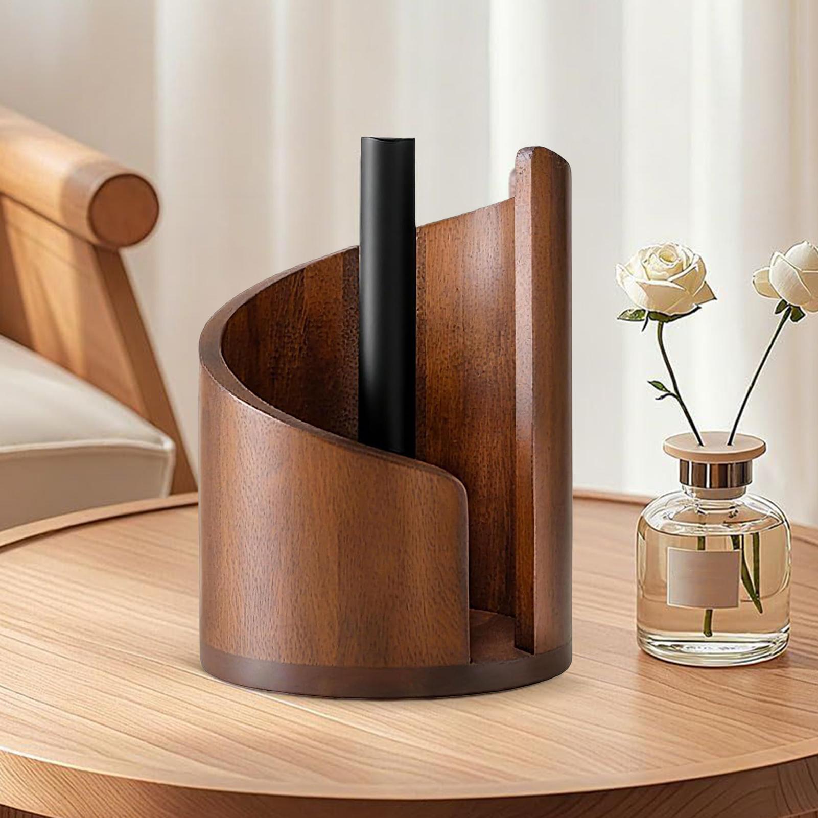 Wood Paper Towel Holder Farmho - Home Bathroom Towel Dispenser avaliação e preço