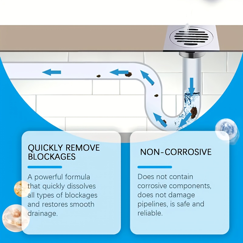 Powerful Drain Cleaner Powder, - Home Bathroom Cleaning avaliação e preço