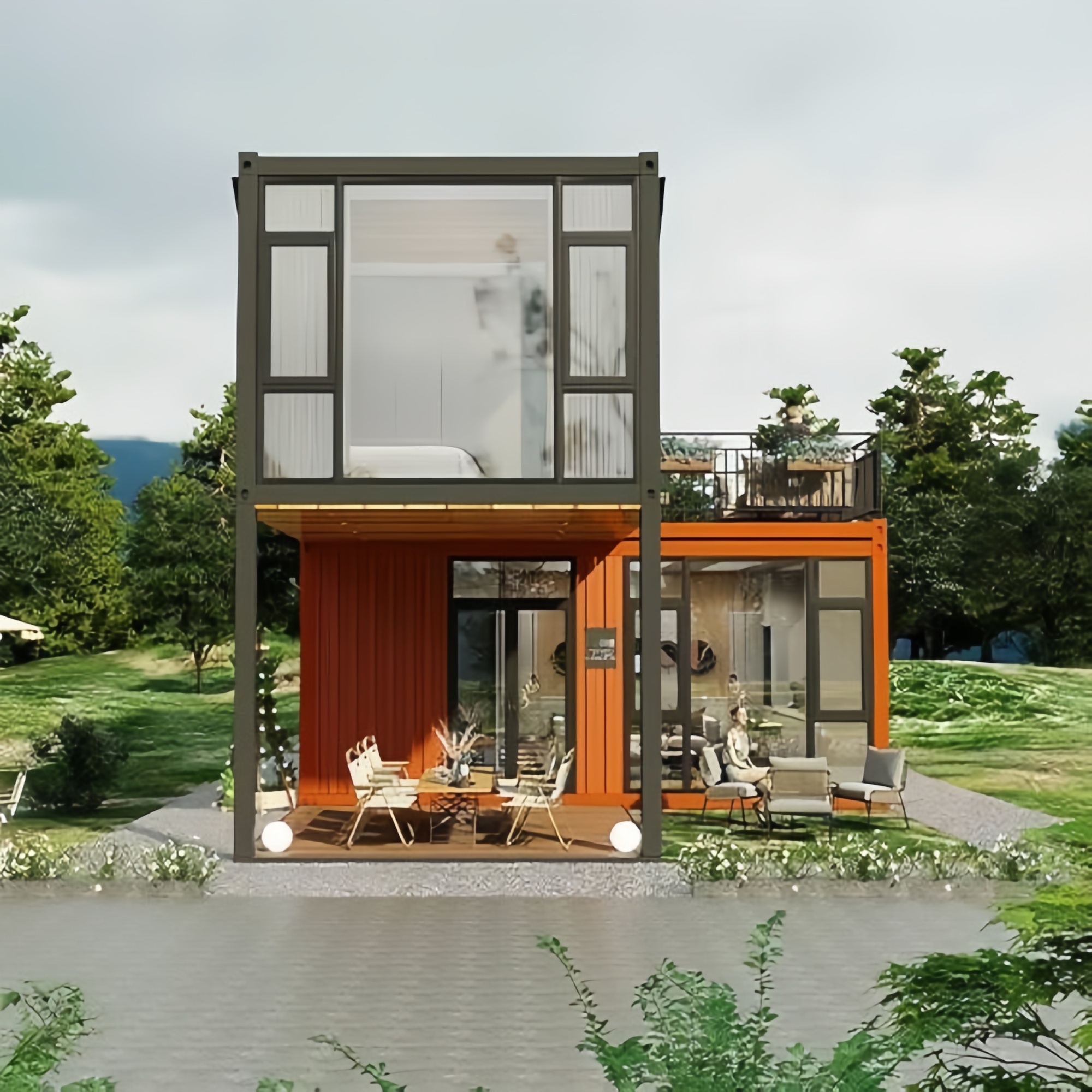40FT Expandable Modular Prefab - Home Kitchen & Bathroom avaliação e preço