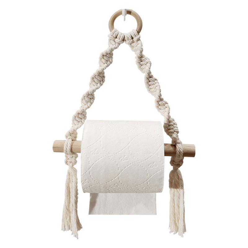 Hand Woven Wooden Toilet Paper - Home Bathroom Towel Dispenser avaliação e preço
