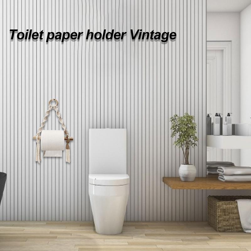 Hand Woven Wooden Toilet Paper - Home Bathroom Towel Dispenser avaliação e preço