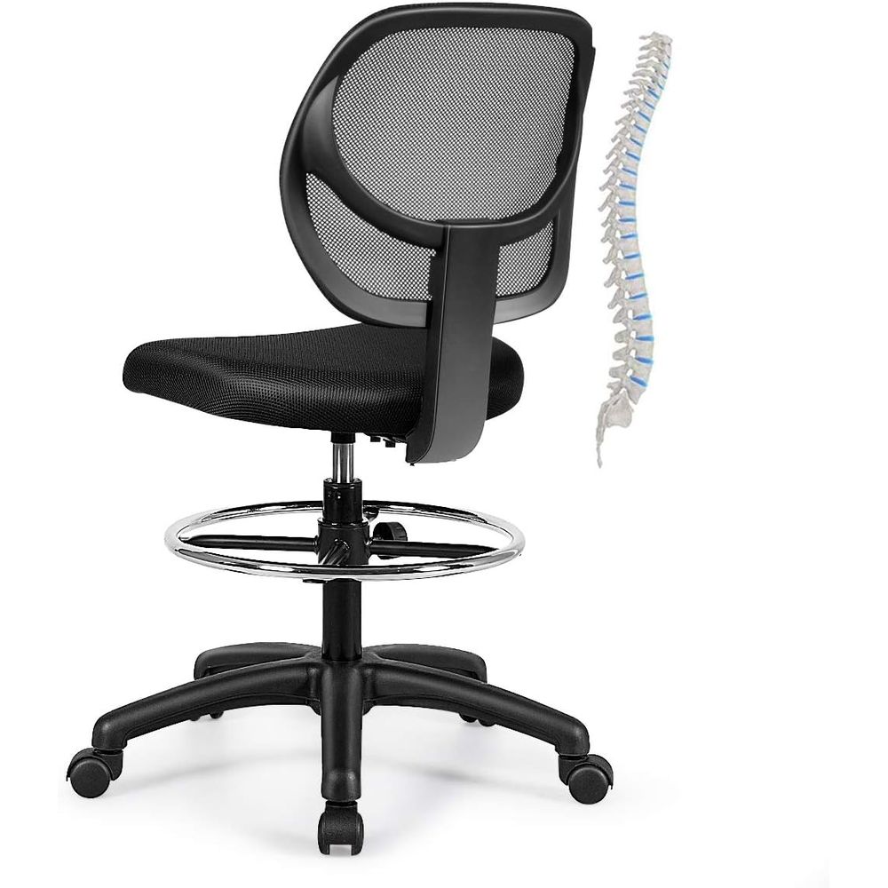 Ergonomic Black Mesh Swivel Of - Home Kitchen & Bathroom avaliação e preço