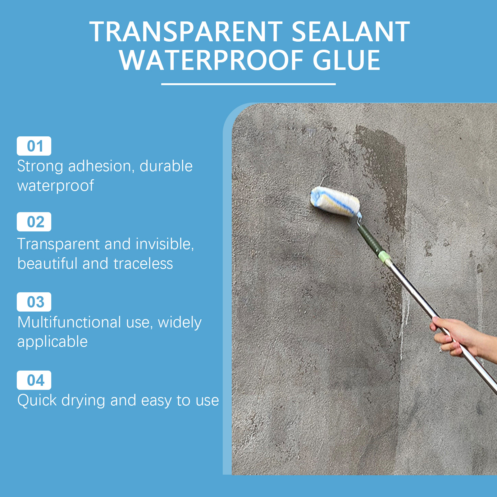 Waterproof Sealant Transparent - Home Bathroom Plumbing avaliação e preço