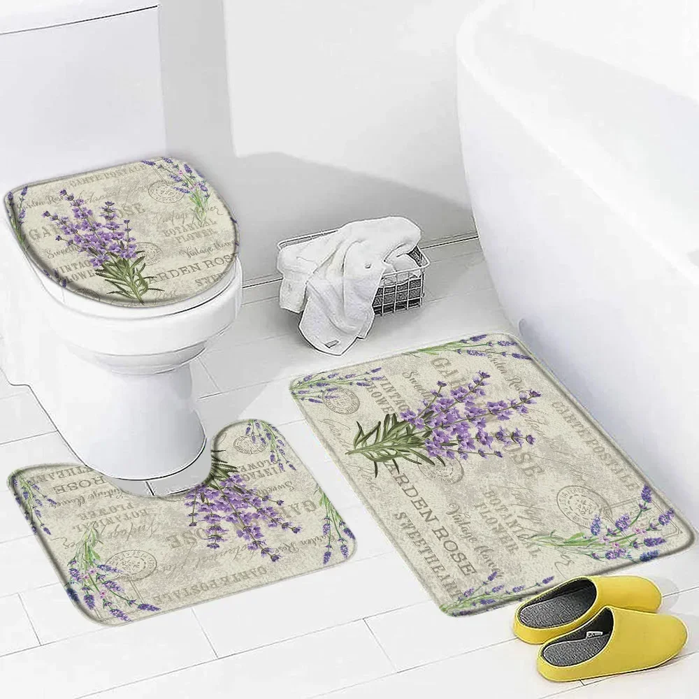 Purple Lavender Bath Mat Set N - Zara Home Bathroom Rug avaliação e preço
