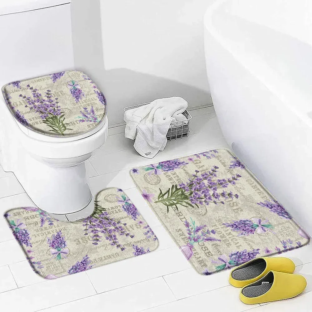 Purple Lavender Bath Mat Set N - Zara Home Bathroom Rug avaliação e preço