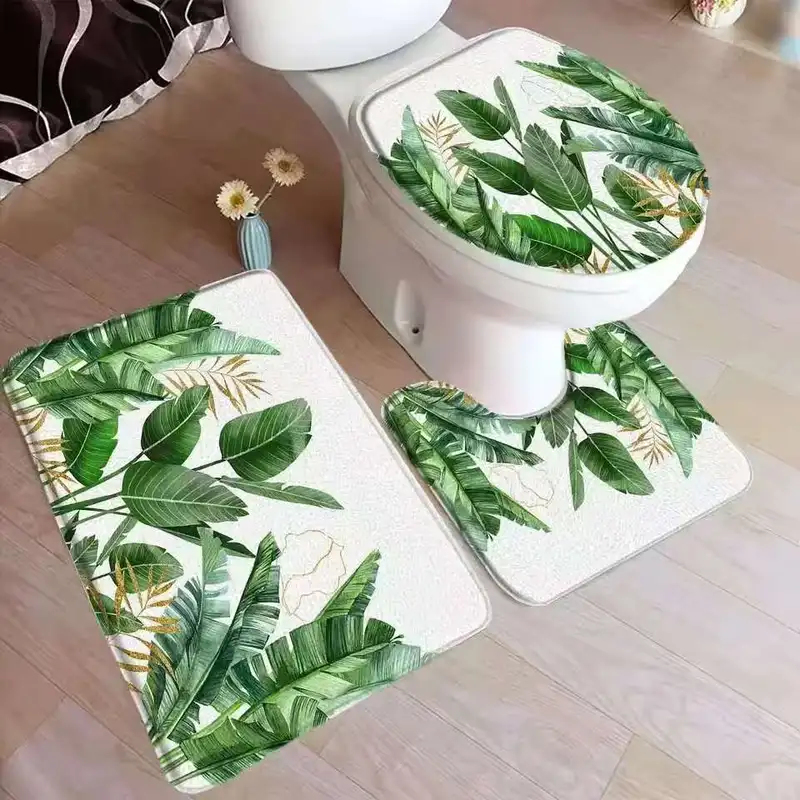 VIKAMA Tropical Leaf Bath Mat  - Zara Home Bathroom Rug avaliação e preço