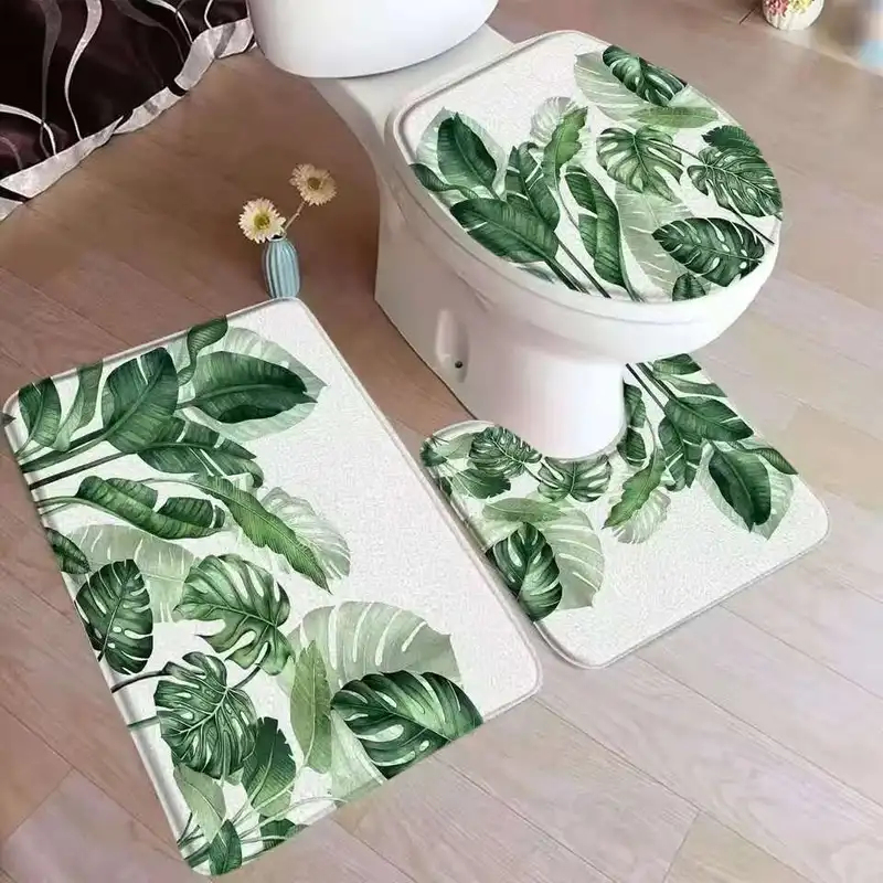 VIKAMA Tropical Leaf Bath Mat  - Zara Home Bathroom Rug avaliação e preço