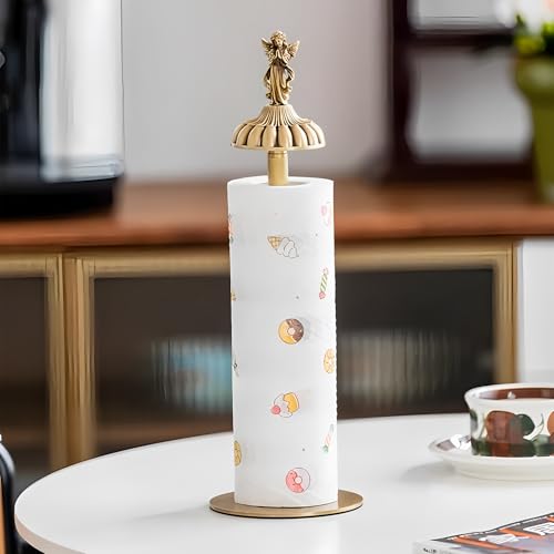 Antique-Style Brass Angel-Topp - Home Bathroom Towel Dispenser avaliação e preço
