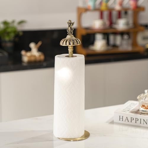 Antique-Style Brass Angel-Topp - Home Bathroom Towel Dispenser avaliação e preço