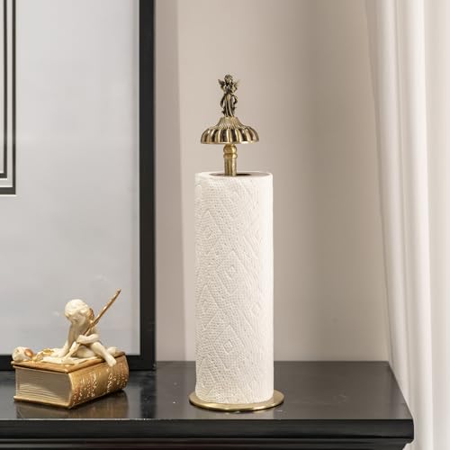 Antique-Style Brass Angel-Topp - Home Bathroom Towel Dispenser avaliação e preço