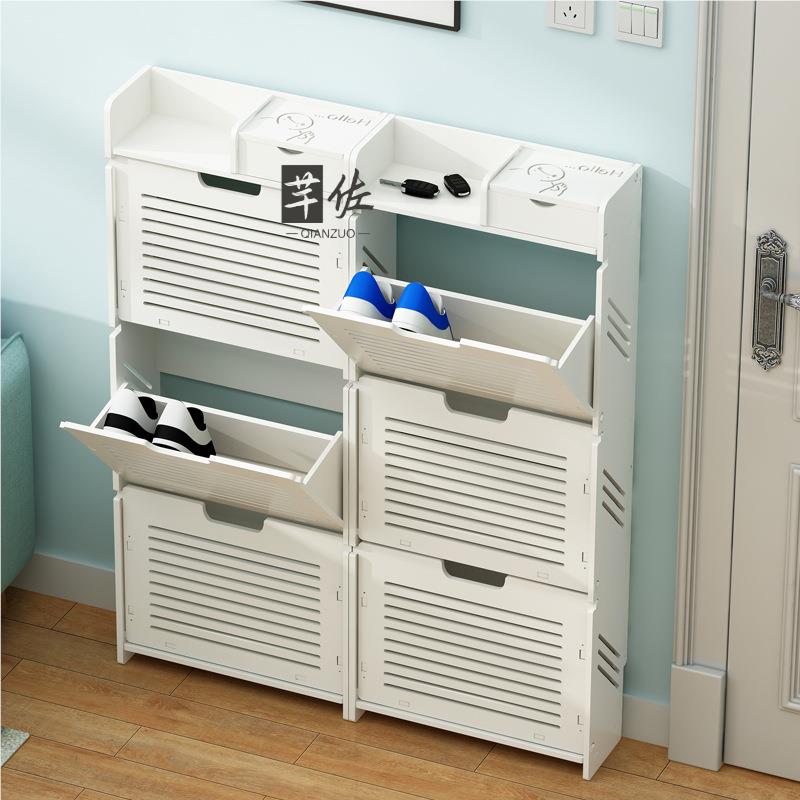 Ultra-Thin Doorway Shoe Rack M - Home Bathroom Design Simple avaliação e preço