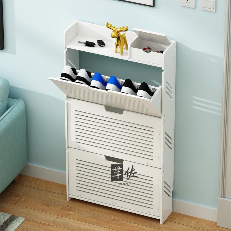 Ultra-Thin Doorway Shoe Rack M - Home Bathroom Design Simple avaliação e preço