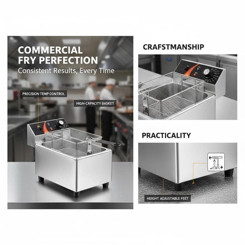Tabletop Frying Machine 12Qt / - Home Kitchen & Bathroom avaliação e preço