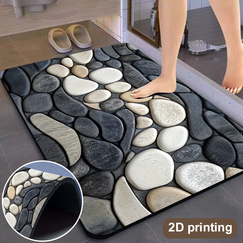 Pebble Pattern Diatomite Rug F - Zara Home Bathroom avaliação e preço
