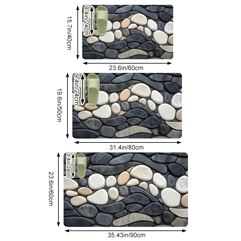Pebble Pattern Diatomite Rug F - Zara Home Bathroom avaliação e preço